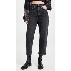 NWT AGOLDE 90's Crop Mid Rise Loose Straight Jean in Paradox Size 25